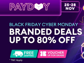 Lazada Black Friday Cyber Monday Payday: Get Up to 80% OFF + FREE Shipping Site-Wide